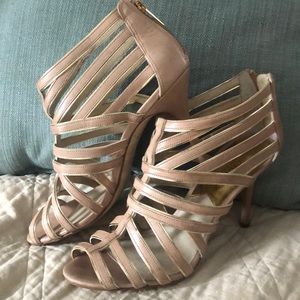 Michael Kors  rose gold heels Sz 8 1/2
